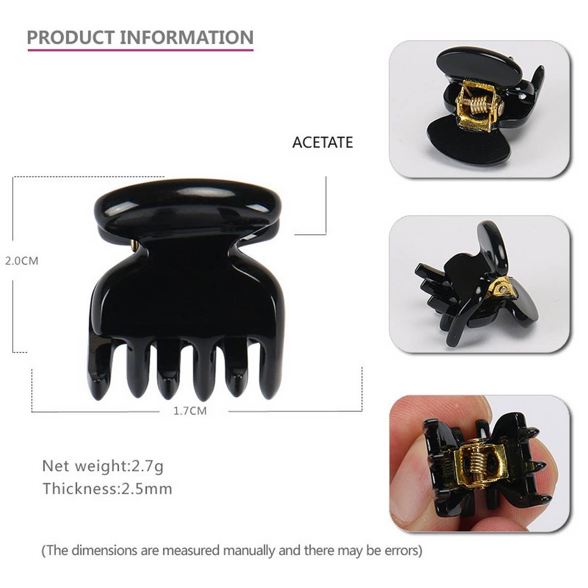 SMALL HAIRPIN ACETATE SHEET MINI HAIRPIN_CWAHA4256