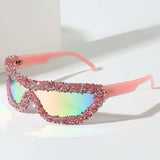 RHINESTONE ONE PIECE CYCLING SUNGLASSES_CWASG0834