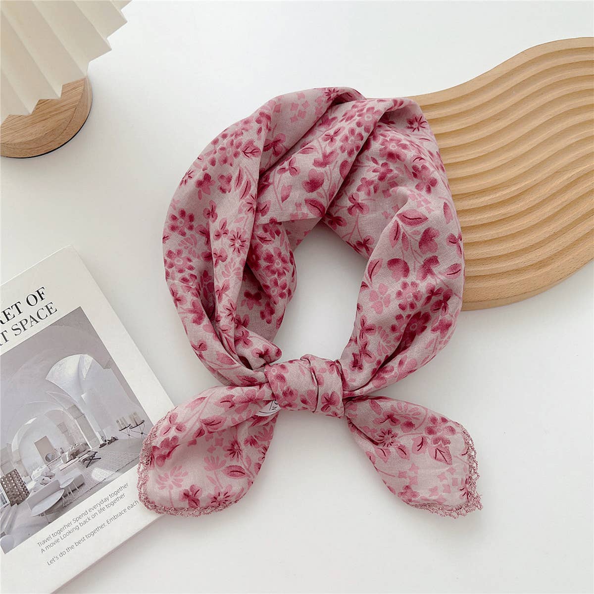 COTTON LINEN SQUARE SCARF FOR WOMEN S NECK WRAP_CWMS0672