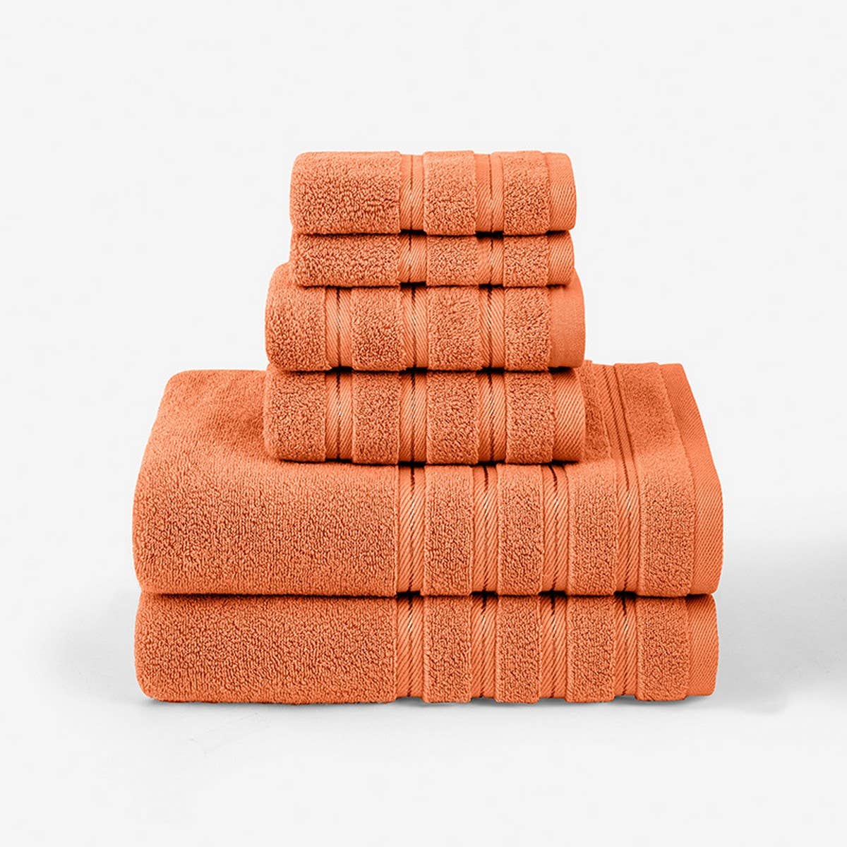 SIX PIECE SOFT ABSORBENT FACE AND BATH TOWEL SET_CWMM2283