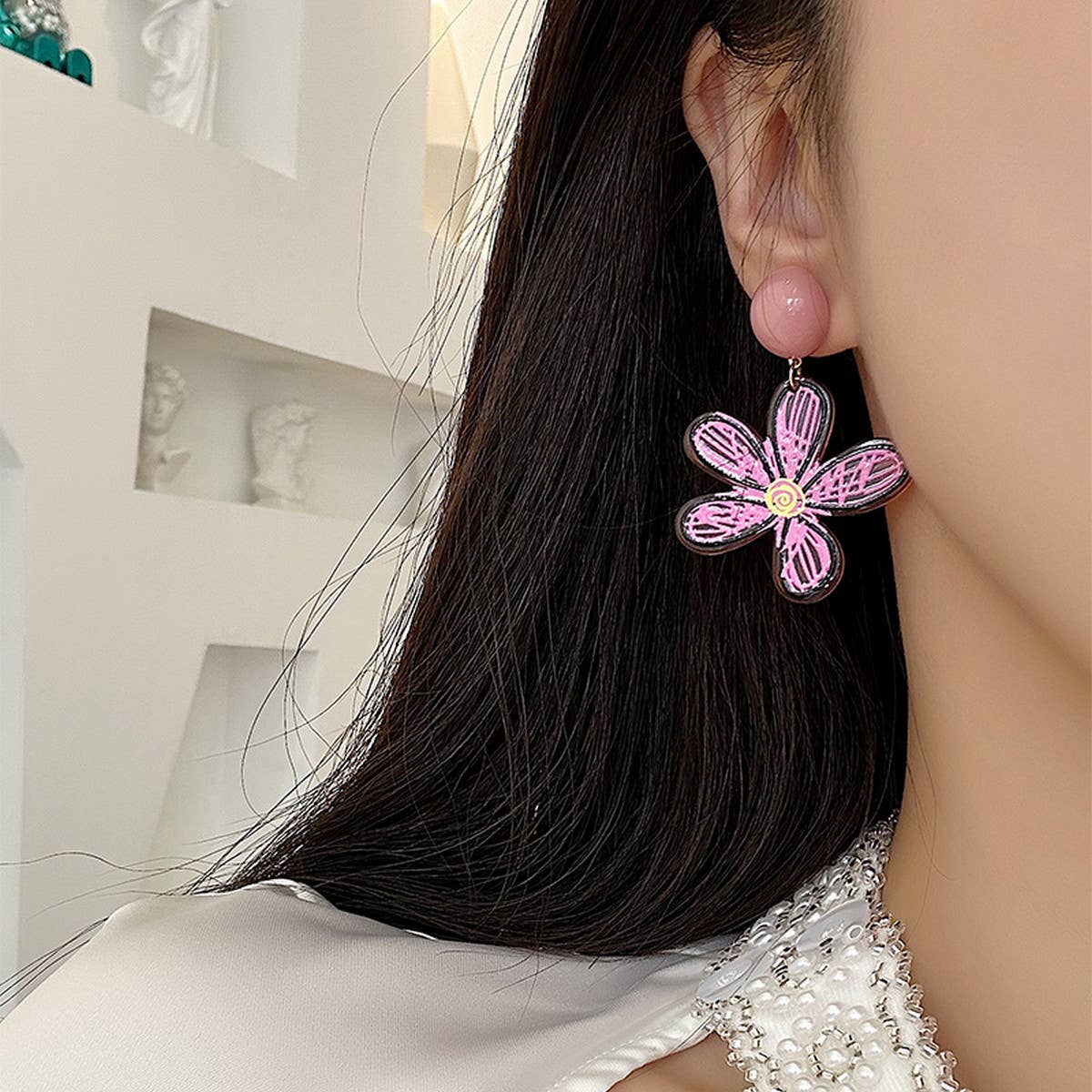 2024 NEW SIMPLE GRAFFITI FLOWER EARRINGS_CWAJE1641