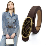 Women Retro Copper Snap Fastener Waist Belt_Cwabe0182