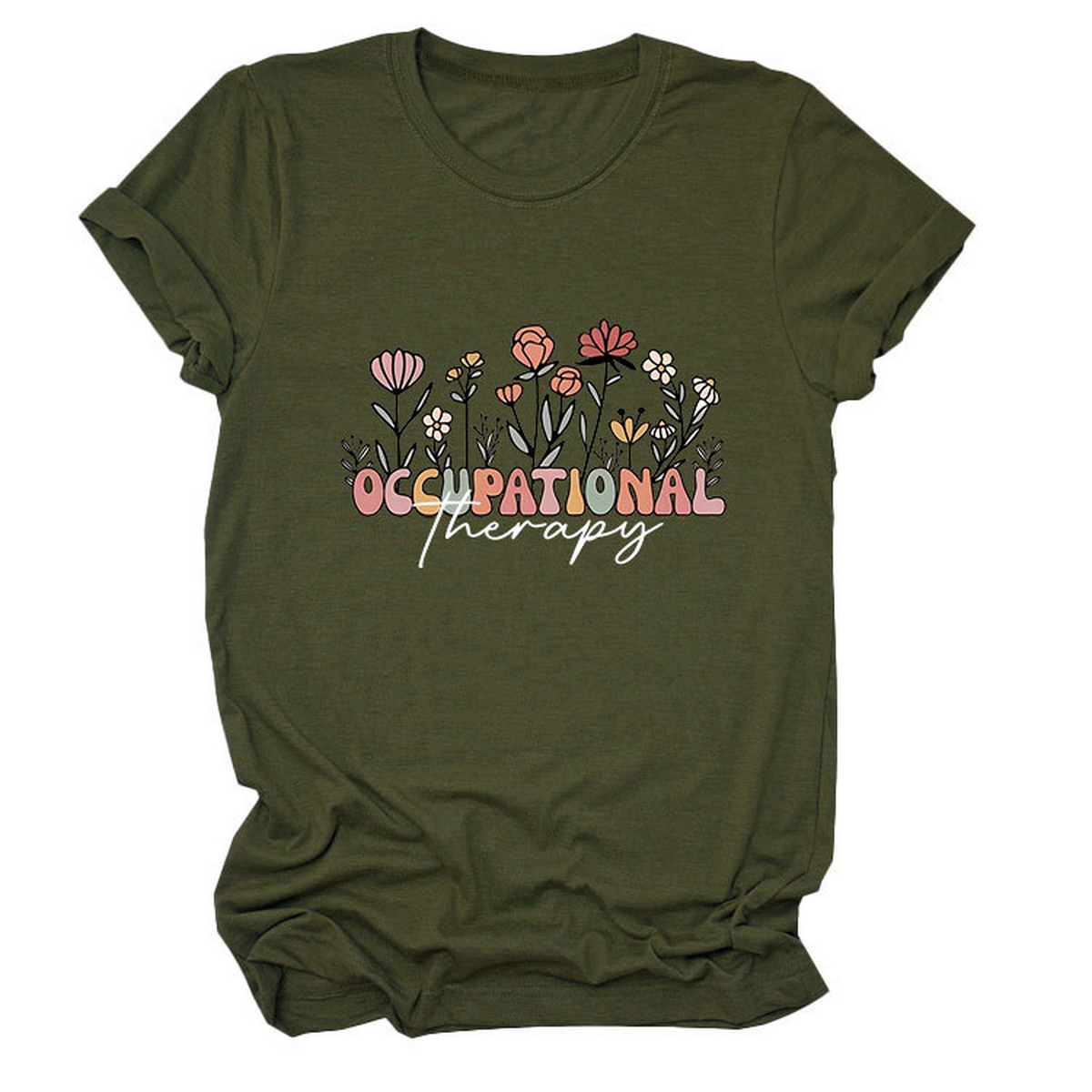 CASUAL CREW NECK TEE OCCUPATIONAL THERAPY THEME_CWTTS1531