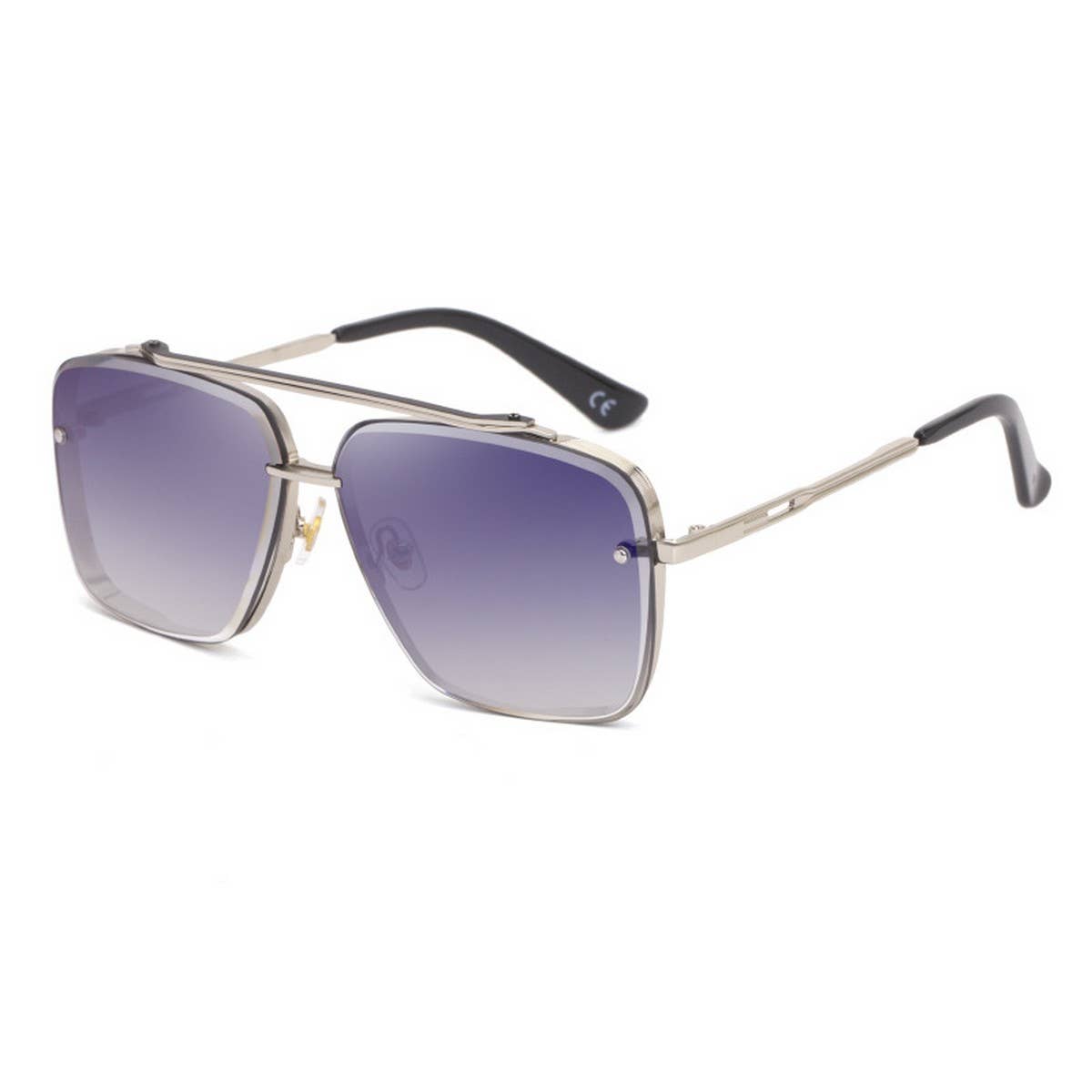 SQUARE FRAME SUNGLASSES METAL FRAMELESS SUNGLASSES_CWASG0561