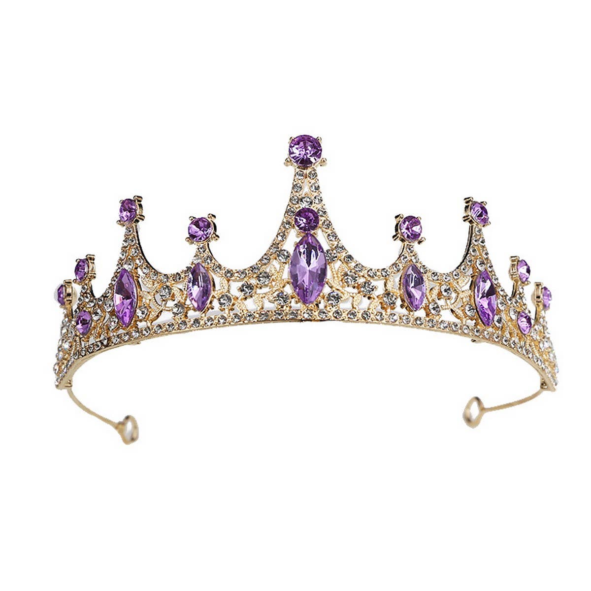 Wedding Accessories Crystal Bridal Crown Tiaras_Cwmm2010