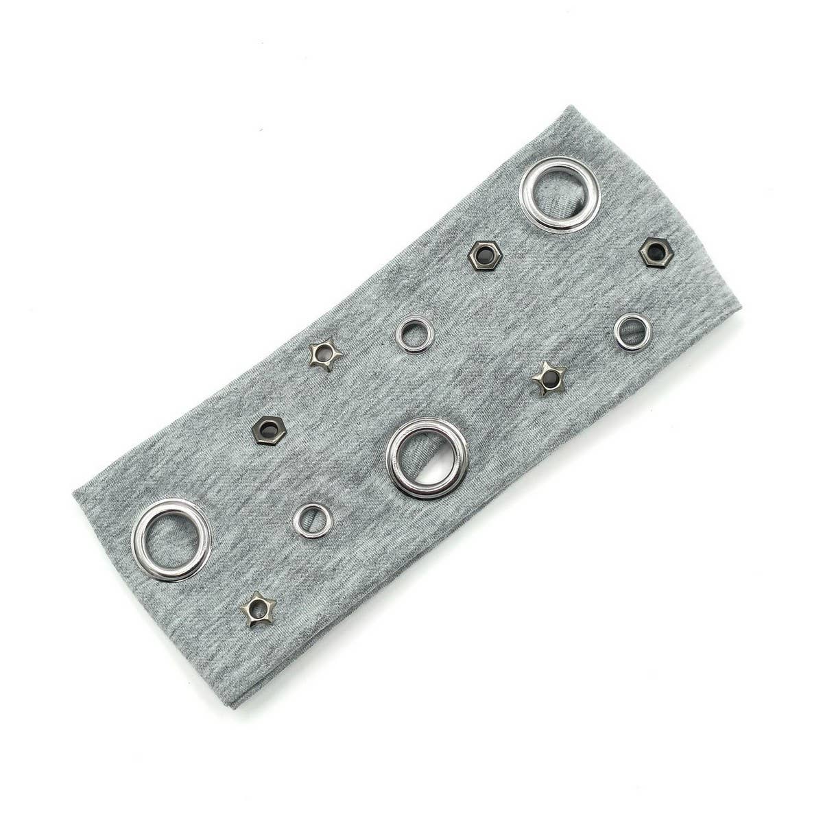 ELASTIC PUNK HEADBAND WITH MIXED METAL STUDS_CWAHA6309