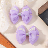 HANDMADE GLITTER BOW HAIR CLIP SET FOR GIRLS_CWAHA6734