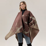 PLAIN ALL MATCH SHAWL KNITTED CAPE SCARF_CWASC2181