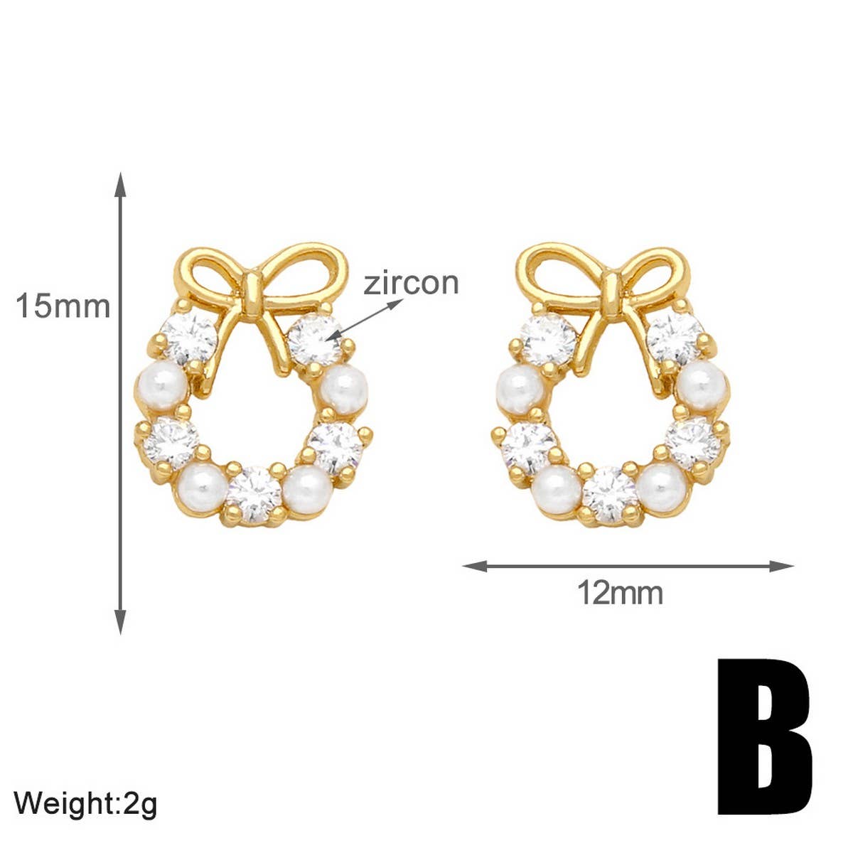 MINIMALIST PEARL BOW EARRINGS_CWAJE0990