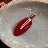 Sweet Oval Hair Clip Side Bang Barrette_Cwaha08289