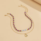 PASTORAL LETTERS RETROSTACKING NECKLACE_CWAJE1493