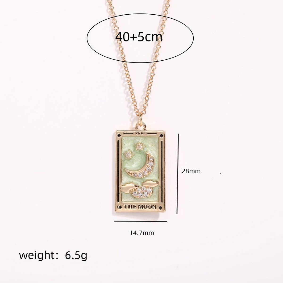 Womens Personalized Vintage Tarot Necklace_Cwmm3786