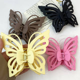 FROSTED ACRYLIC BUTTERFLY CLAW CLIP FOR WOMEN_CWAHA5651