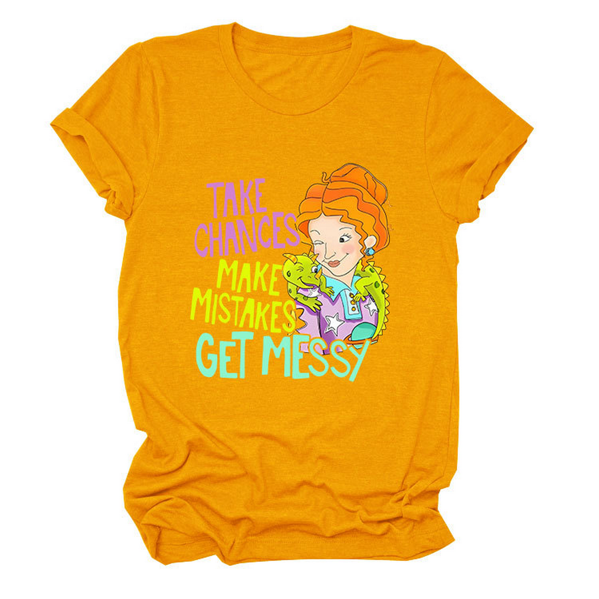 POSITIVE MESSAGE TEE TAKE CHANCES PRINT_CWTTS1484