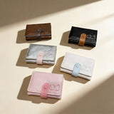 Cute Cat Embossed Mini Trifold Wallet With Snap_Cwab06228