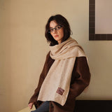 BLEND KNIT SCARF STRETCHY WARM UNISEX WRAP_CWASC2311