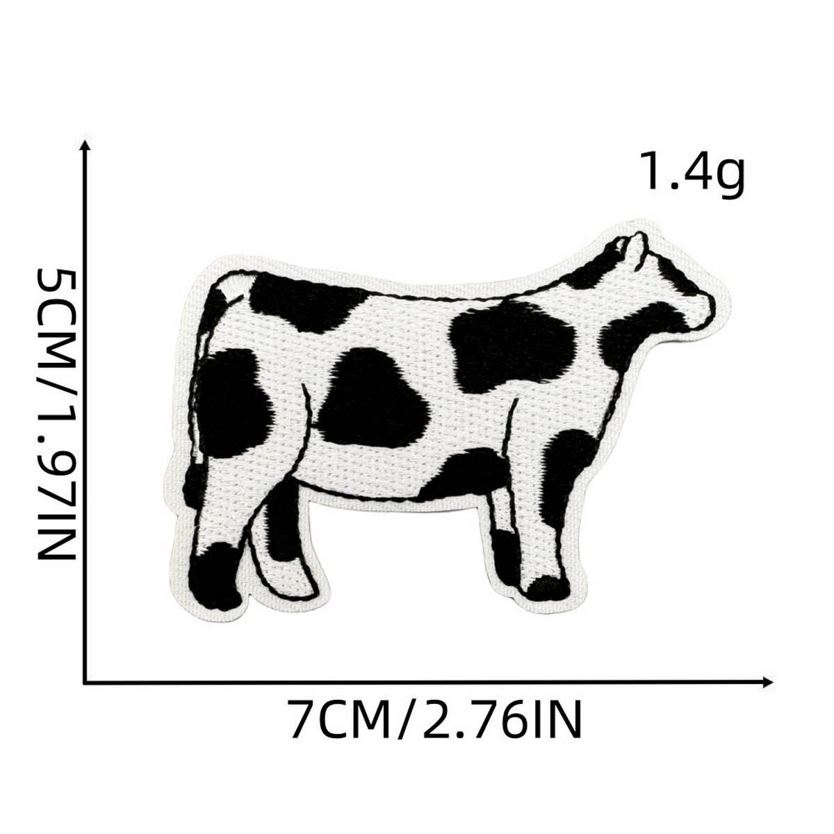 CARTOON COW CUTE EMBROIDERED PATCH_CWMM4064