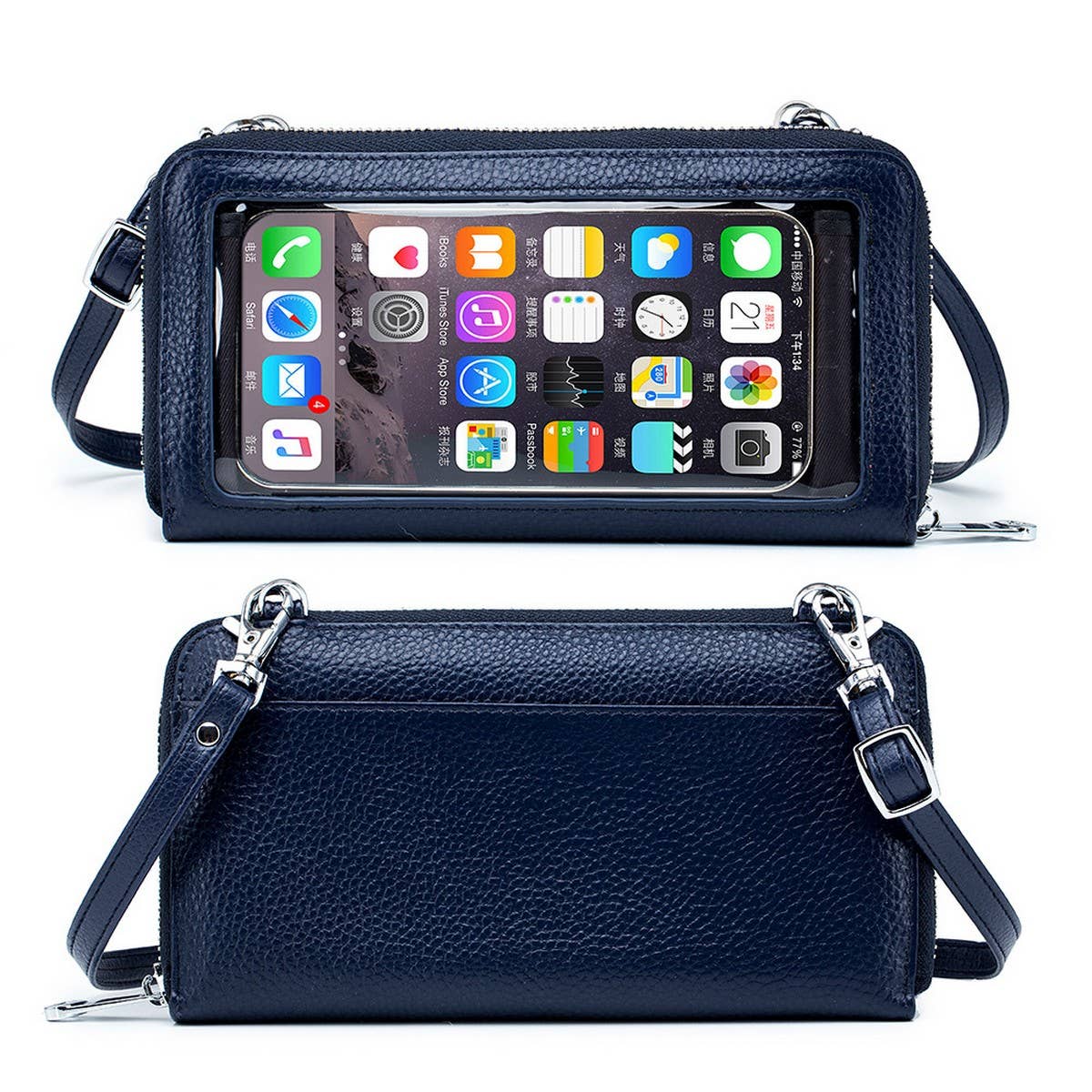 MINI CROSSBODY PHONE BAG GENUINE LEATHER WALLET_CWAB3730