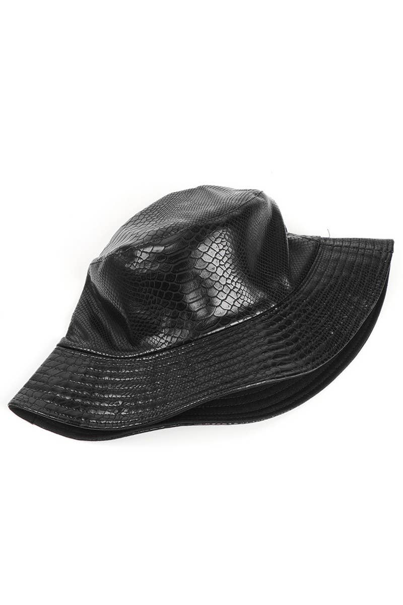 CROCODILE PATTERN DOUBLE SIDED BUCKET HAT_CWAH310