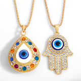 DEVILS EYE DIAMOND PENDANT NECKLACE_CWAJE0886