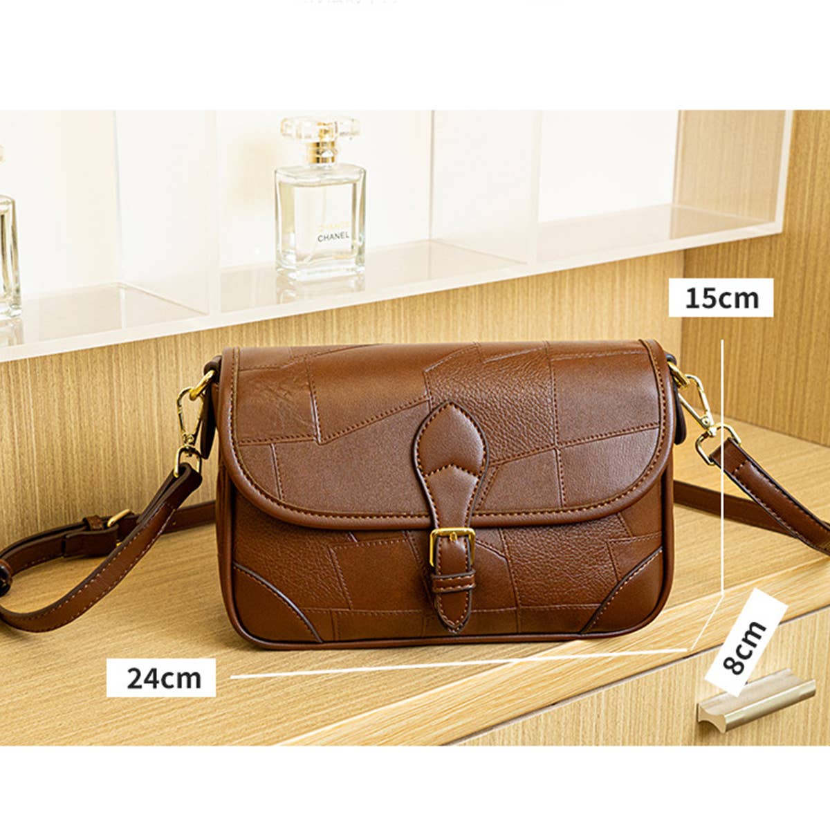 RETRO CLASSIC PATCHWORK SHOULDER BAG_CWAB2981