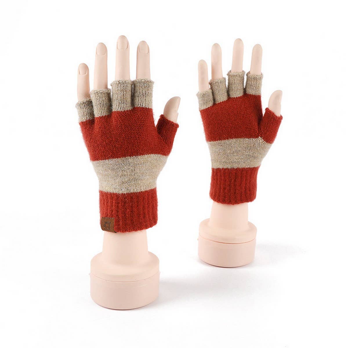 Winter Fingerless Knitted Warm Touchscreen Gloves_Cwmm2881