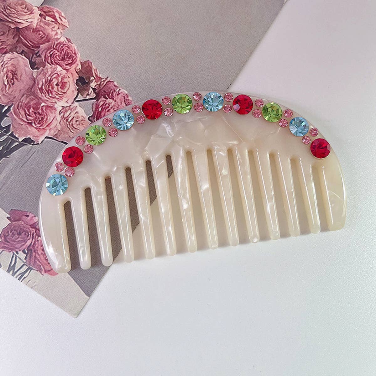 2024 NEW COLOR DIAMOND HAIR COMB_CWMM1081