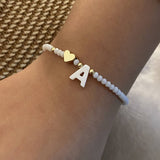 26-Letter Shell Beaded Bracelet_Cwaje4942