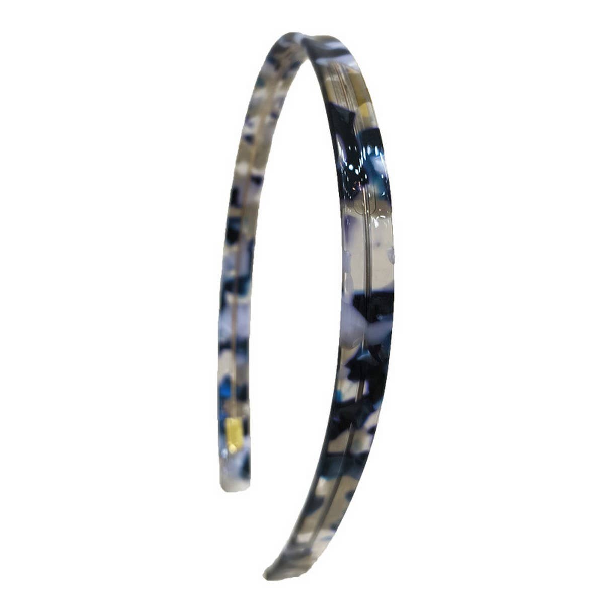 SIMPLE 1CM NARROW ACETATE HAIRBAND HAIRPIN_CWAHA4340