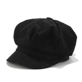 Corduroy Casual Newsboy Cap_Cwah04320
