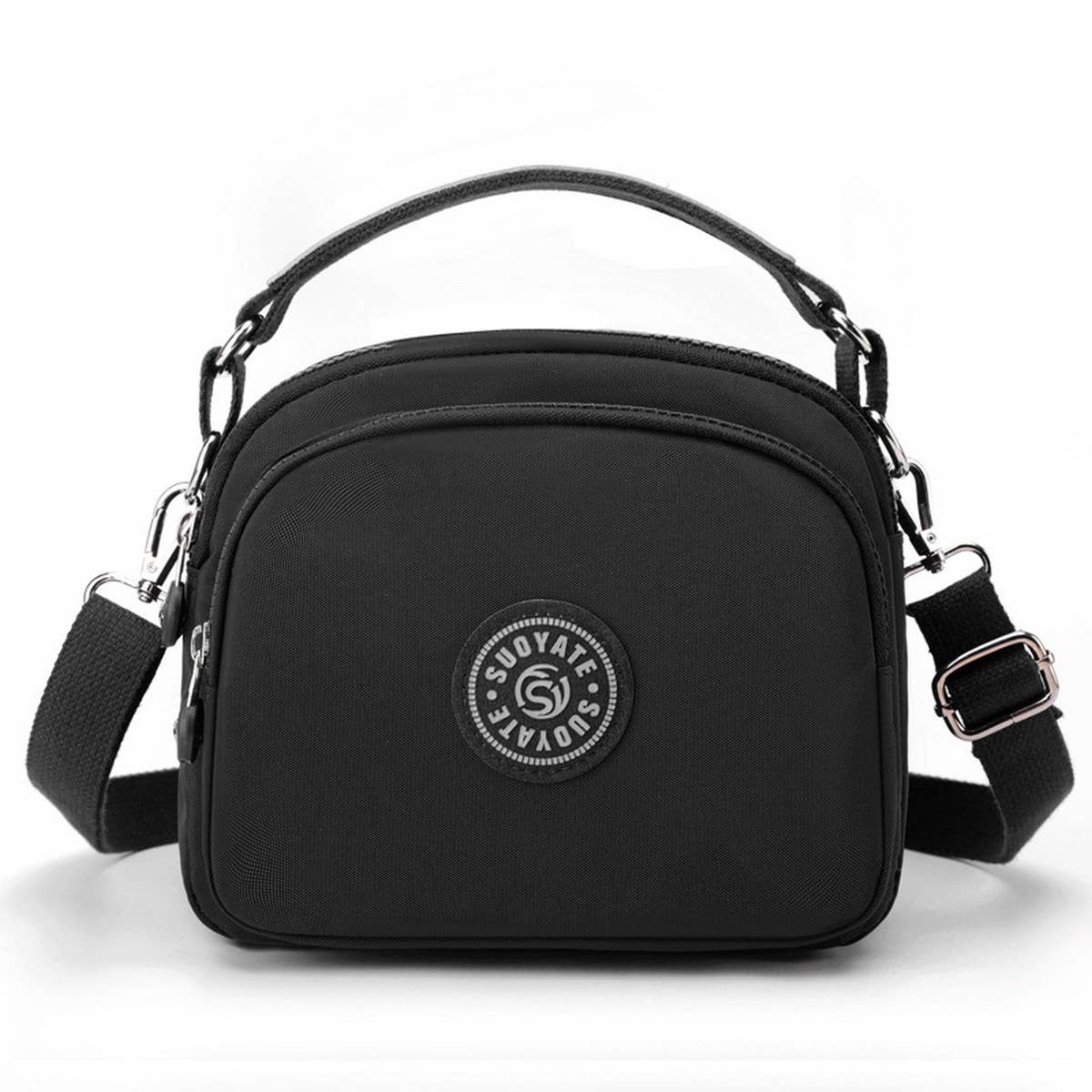 LIGHTWEIGHT NYLON SIMPLE SHOULDER MESSENGER BAG_CWAB3447