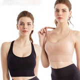 SEAMLESS LARGE SIZE HOLLOW BACK SPORTS BRA_CWMU0300