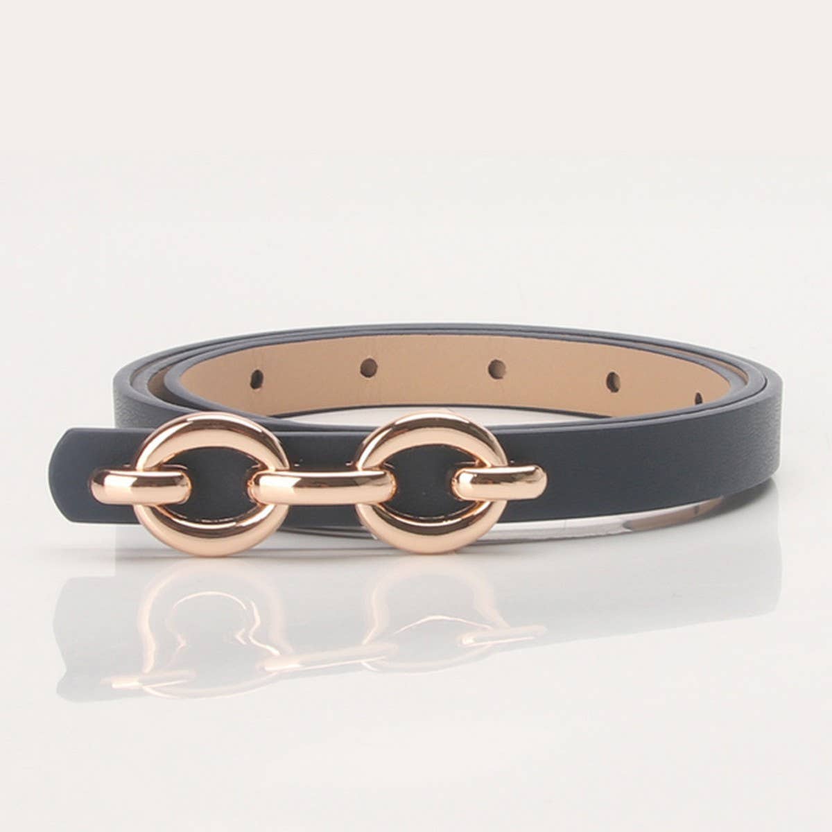 CLASSIC SIMPLE CHAIN BELT BUCKLES THIN BELTS_CWABE0397