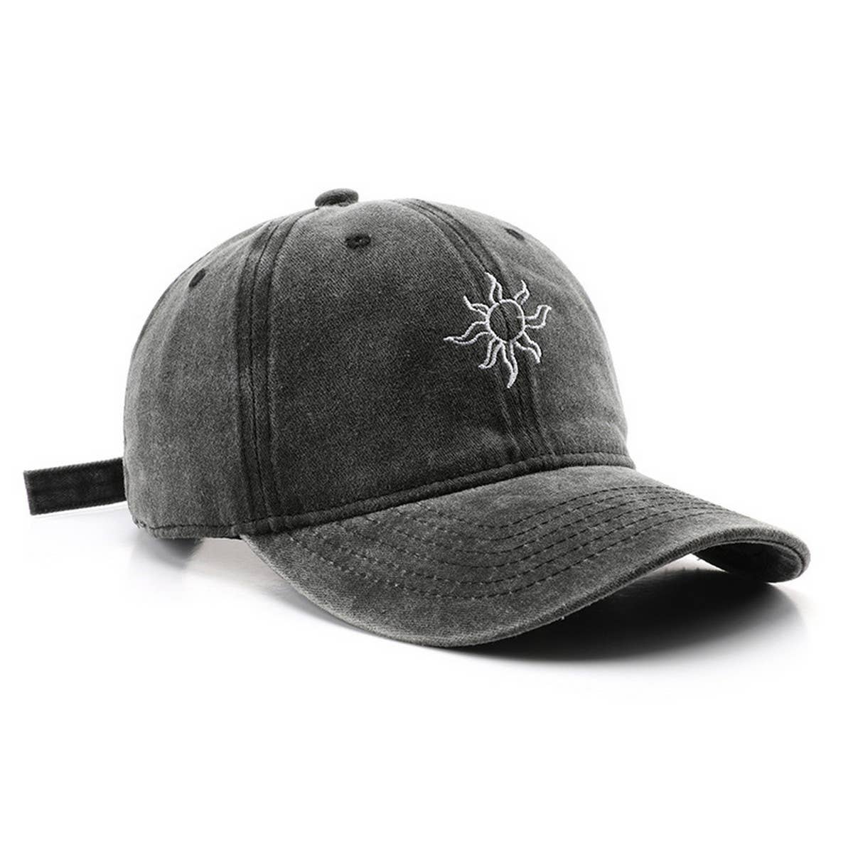 Cwah3240_Sunflower Embroidered Baseball Cap