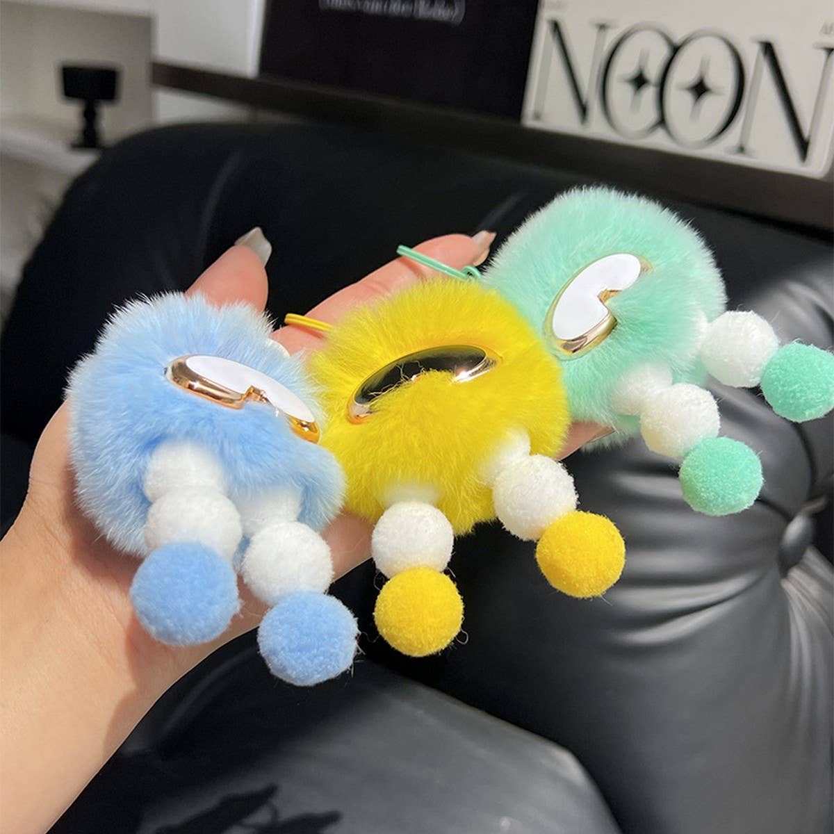 CUTE PLUSH ROBOT CAR KEYCHAIN BAG PENDANT GIFT_CWMM2553