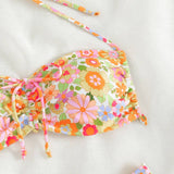 PRINTED HALTERNECK BIKINI TWO PIECE SWIMSUIT_CWMW0730