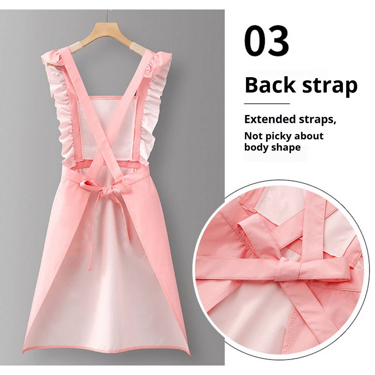 HOUNDSTOOTH SOLID COLOR WATERPROOF WORK APRON_CWMM6792