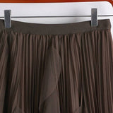 Tulle Skirt Mid-Length High Waist Pleated Skirt_Cwbls0397