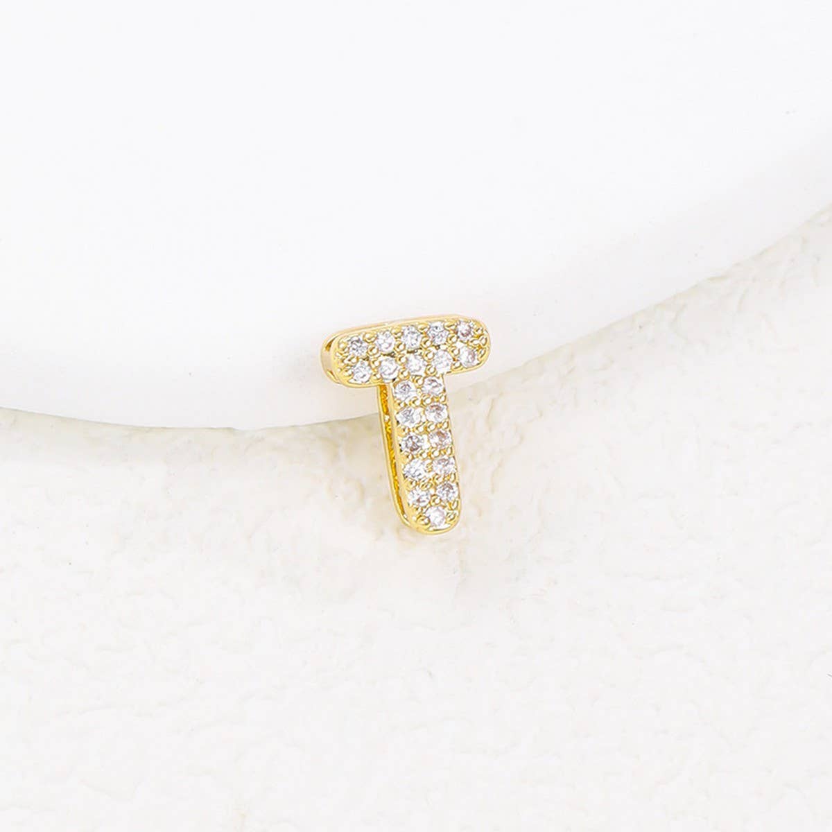 Tiny Zirconia Pendant 26 Letters Necklace_Cwmm5863