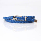 Fashionable Ladies Weave Thin Waist Belts