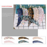 HORN POINTED TAIL COMB ACETATE CARVED FLOWER COMB_CWAHA4185