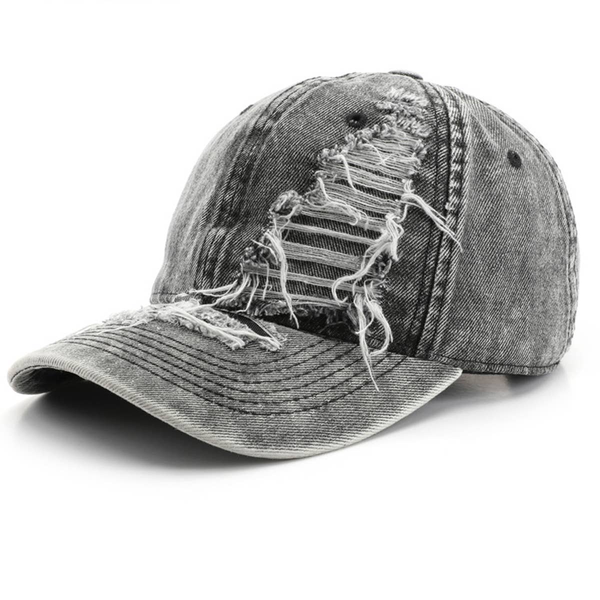 Vintage Washed Hole Baseball Cap For Men Women_Cwah0907