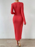 Temperament Commuter Sexy Split Buttock Dress