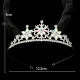 BEAUTIFUL SNOWFLAKE PARTY WEDDING CRYSTAL TIARAS_CWMM2021