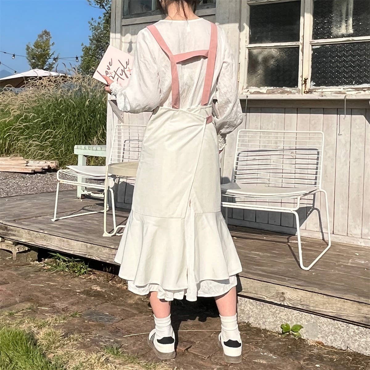 Waterproof And Anti-Fouling Fishtail Apron_Cwmm5835