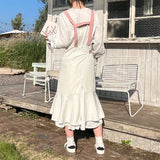 Waterproof And Anti-Fouling Fishtail Apron_Cwmm5835