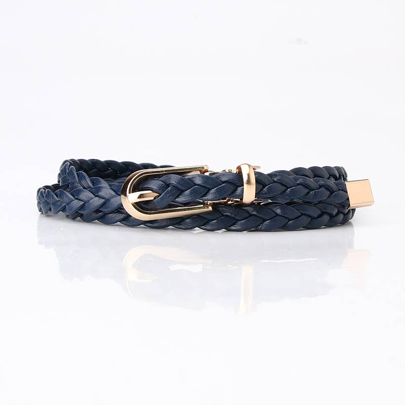 Fashionable Ladies Weave Thin Waist Belts