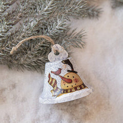 Cwmm10397_Vintage Christmas Painted Metal Bell Ornaments