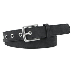 Frosted Textured Pin Buckle Pu Belt