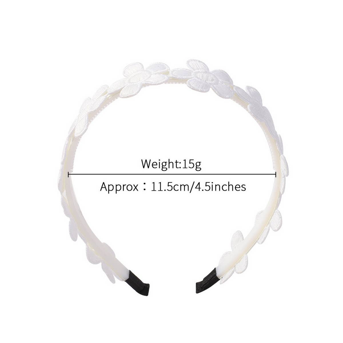 CHILDRENS VINTAGE DAISY EMBROIDERED HEADBAND_CWAHA2402